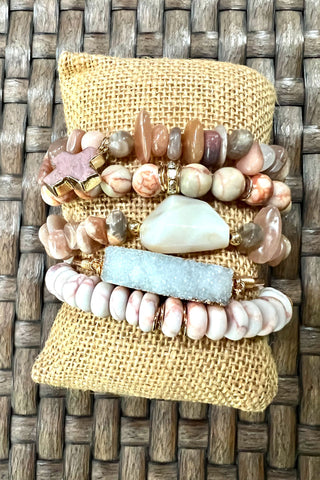 Elyse Bracelet Set Mauve