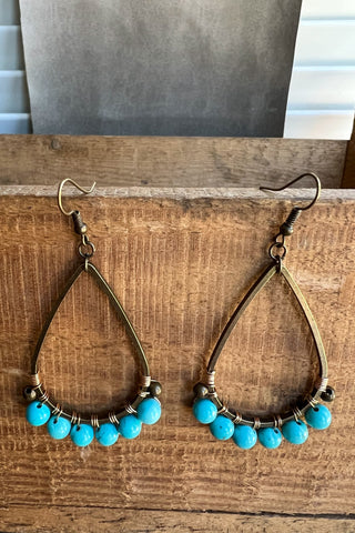 Cody Earrings Turquoise