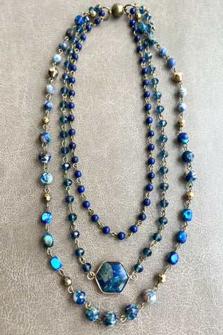 Janet Necklace Blue