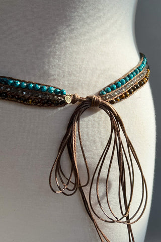 Kelly Belt Turquoise/Brown