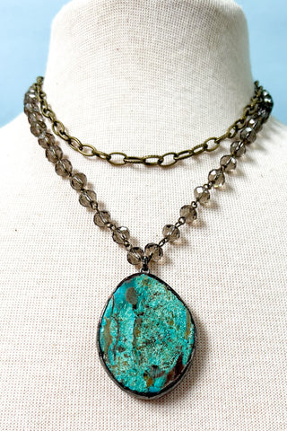 Paige Necklace Smokey