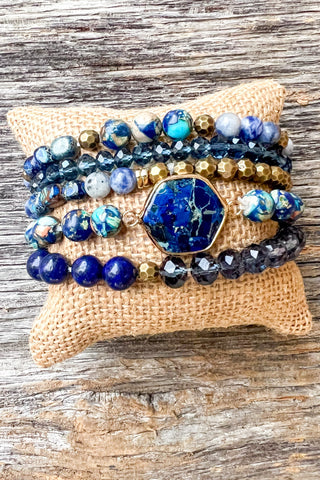 Janet Bracelet Stack Blue