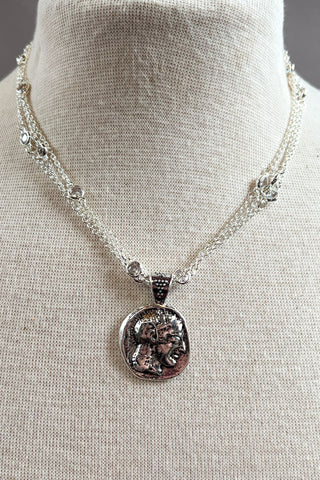 Barbie Necklace Silver
