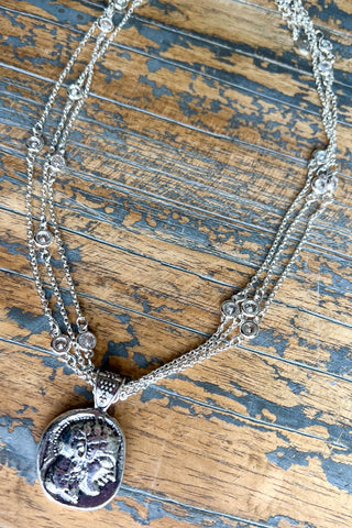 Barbie Necklace Silver