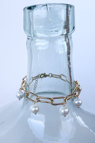 Pearl Charm Bracelet