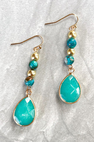 Maggie Earrings Turq