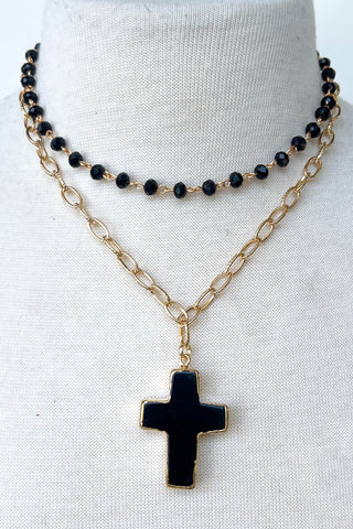 Eve Black Short Necklace
