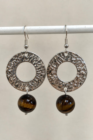 Prima Earring Tiger Eye