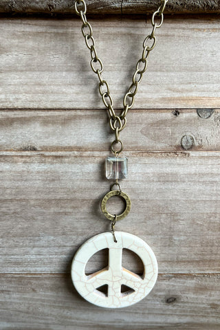 Groovy Necklace White