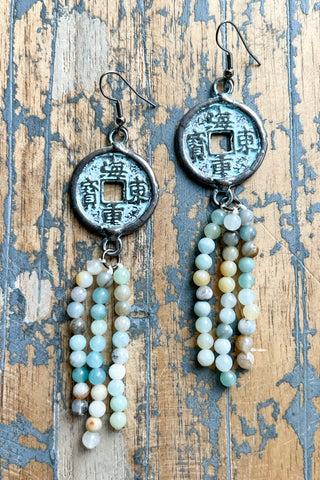 Samantha Earrings Amazonite