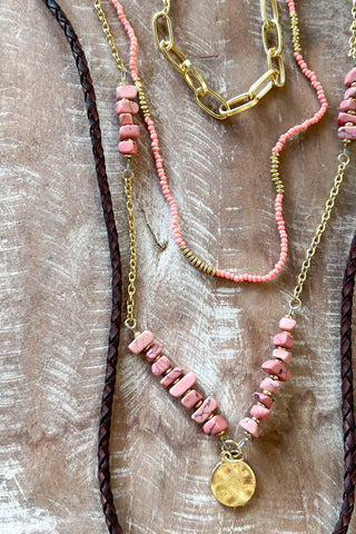 Daphne Necklace in Blush