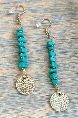 Daphne Earrings in Aquamarine