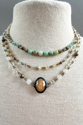 Justina Short Necklace-Imperial Jasper