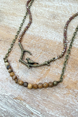 Braelyn Necklace - Jasper