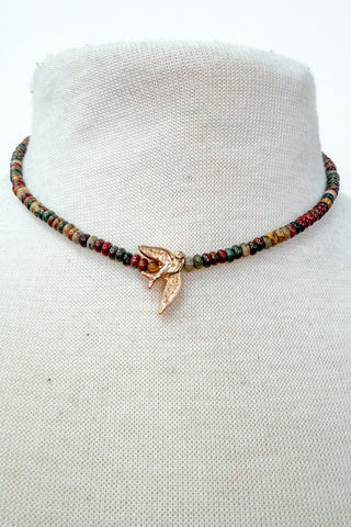 Lulu Necklace - Gray Agate