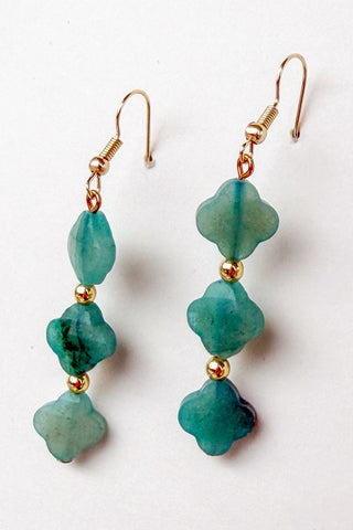 Turqouise Clover Earrings
