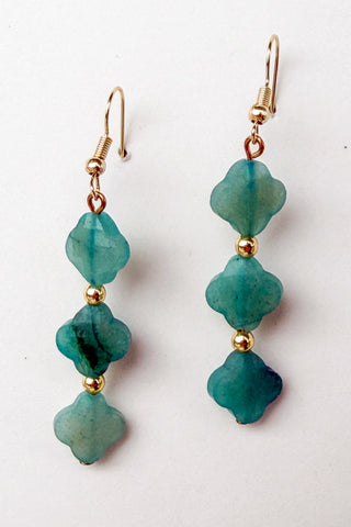 Turqouise Clover Earrings