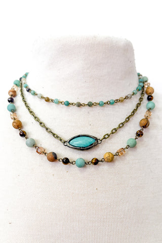 Emory Necklace Amazonite Short