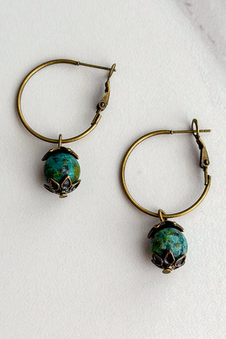 Yvonne Earrings- African Turquoise