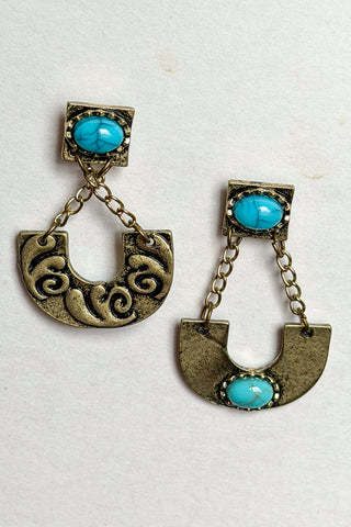 Blaze Chandelier Earring- Bronze