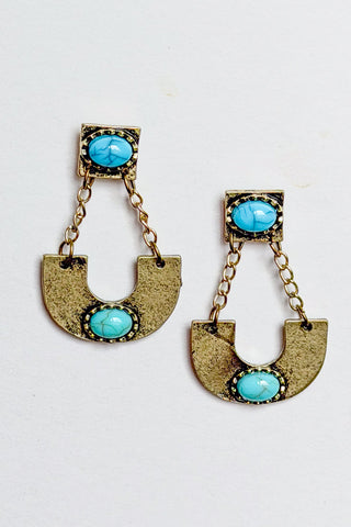 Blaze Chandelier Earring- Bronze