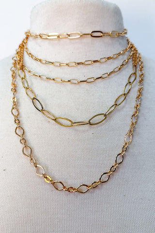 Syrah Necklace-Gold
