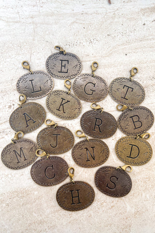 Dylan Collective Bronze Oval Letter Charms