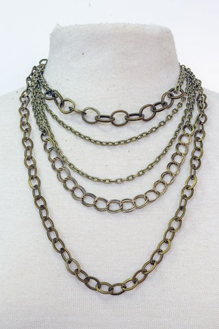 Syrah Necklace-Bronze