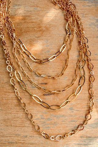 Syrah Necklace-Gold