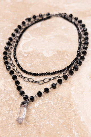 Abbie Necklace in Black