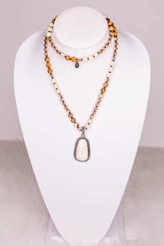 Adele Necklace in White