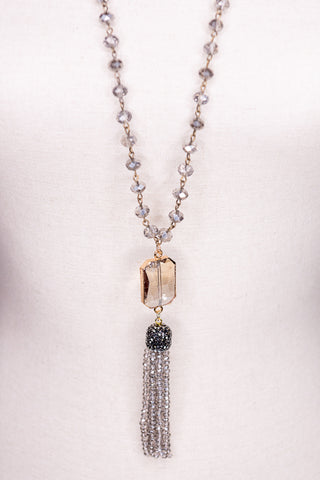 Athena Necklace in Smoke