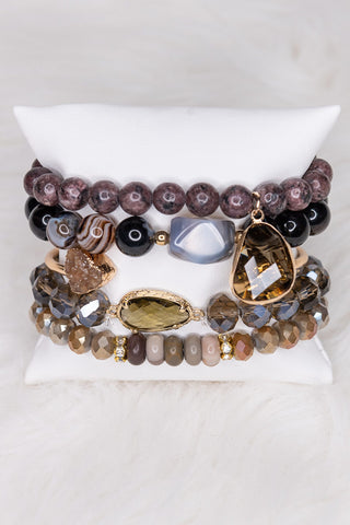 Cora Bracelet Set Dark Mix