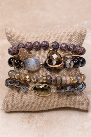 Cora Bracelet Set Dark Mix