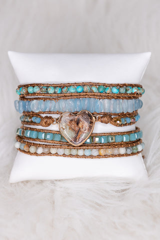 Heart Wrap Bracelet