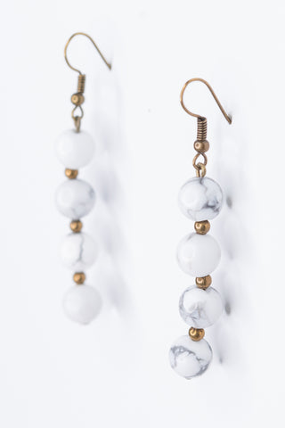 Mari Earrings in White