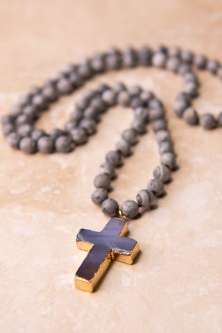 Eve Necklace in Grey