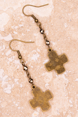 Joan Earrings in Bronze