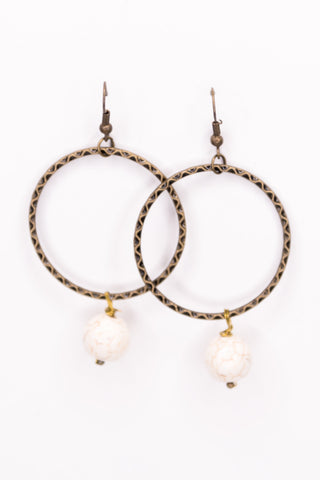 Olivia Earrings in White