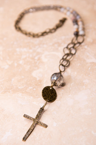 Rosemary Necklace in Bamboo Agate